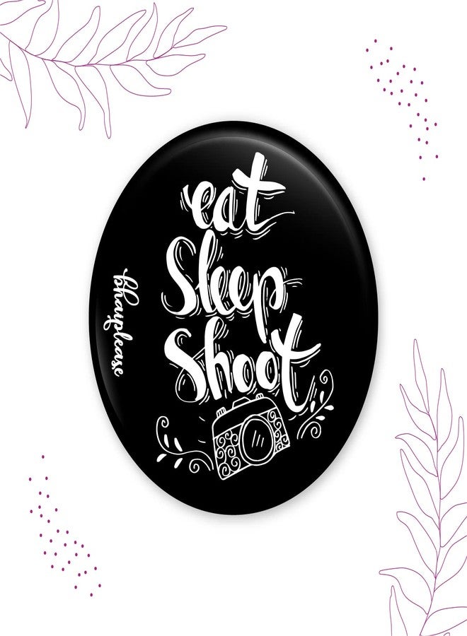 Bhai Please Eat Sleep Shoot Pin Badges | 44mm Round Shaped Pin- Badge | Pin-Back Button Badge | Gift for Birthday, Events (Pack of 10) - Image 3